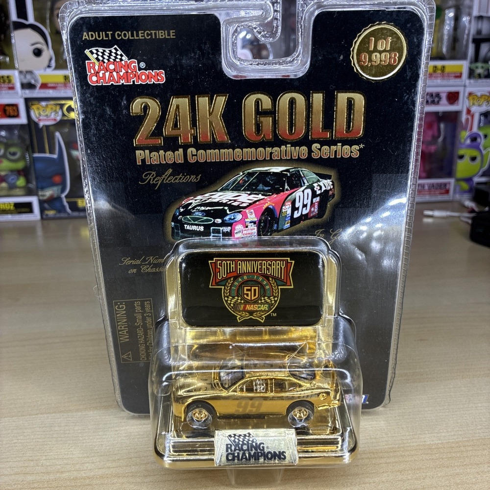 Exide #99, Racing Champions 24K Gold Plated Commemorative Series Diecast